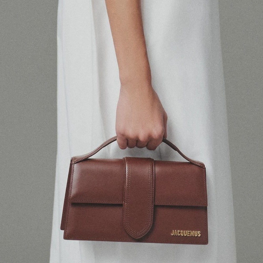 Jacquemus Le Grand Bambino Brown with strap and dust bag